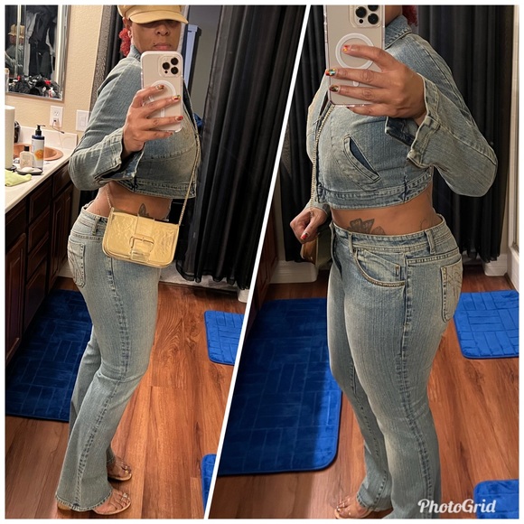 Akademiks Jean Jacket & Pants Set - Picture 2 of 12